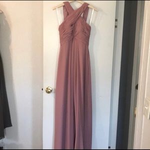 Azazie Bridesmaid Dress size A4 dusty rose